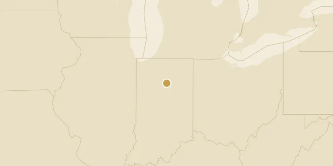 Map of Denver, Indiana