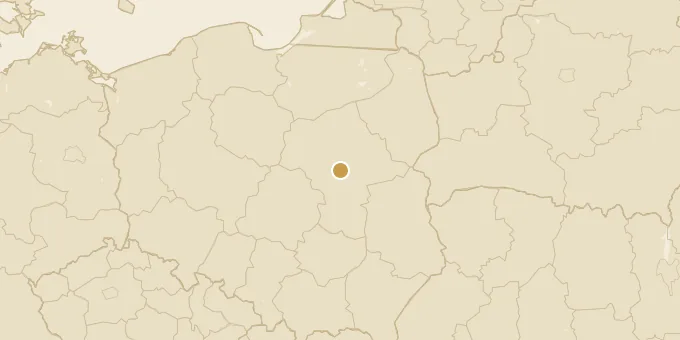 Map of Warsaw, Poland