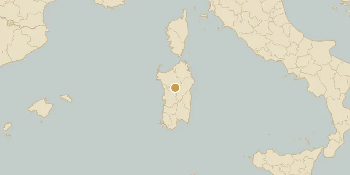 Map of Bolotana, Sardinia