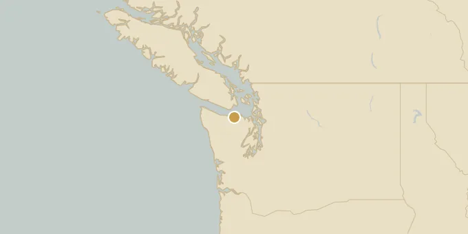 Map of Port Angeles, Washington